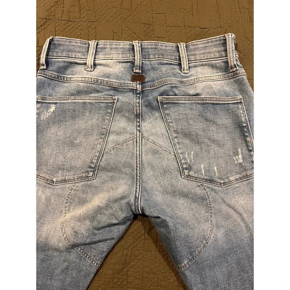 G Star Raw  Men's Blue Jeans Skinny 3D Zip‎ Knee 28x30